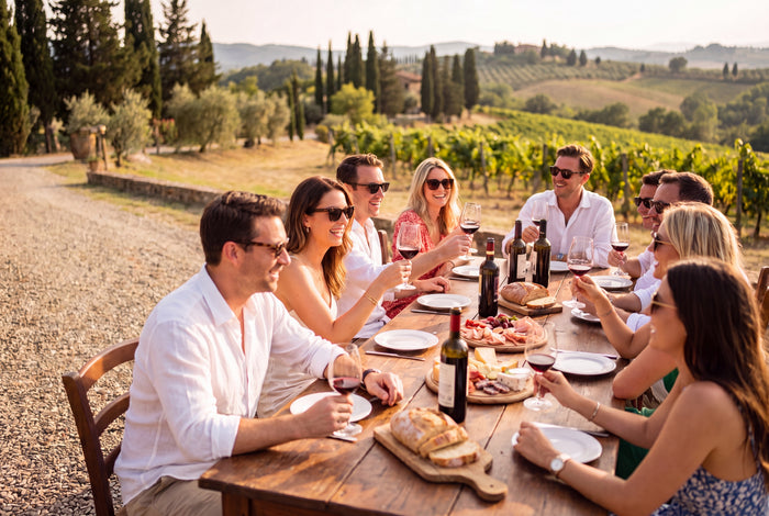 Richtung Siena – Hügellandschaft, Helikopterblick und Weinmomente